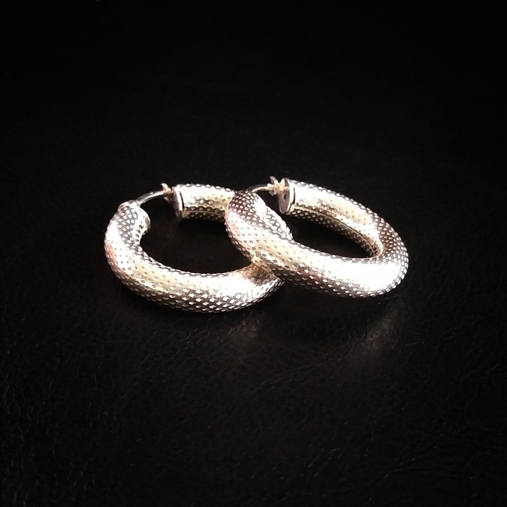Sterling Silver loop earrings